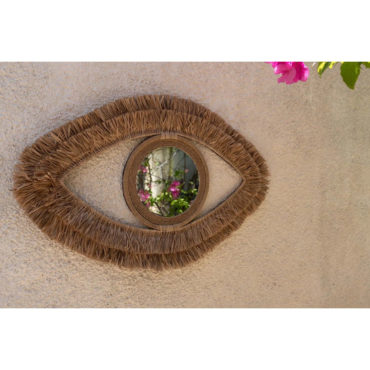 El Espejo Raffia Eye - Natural - M