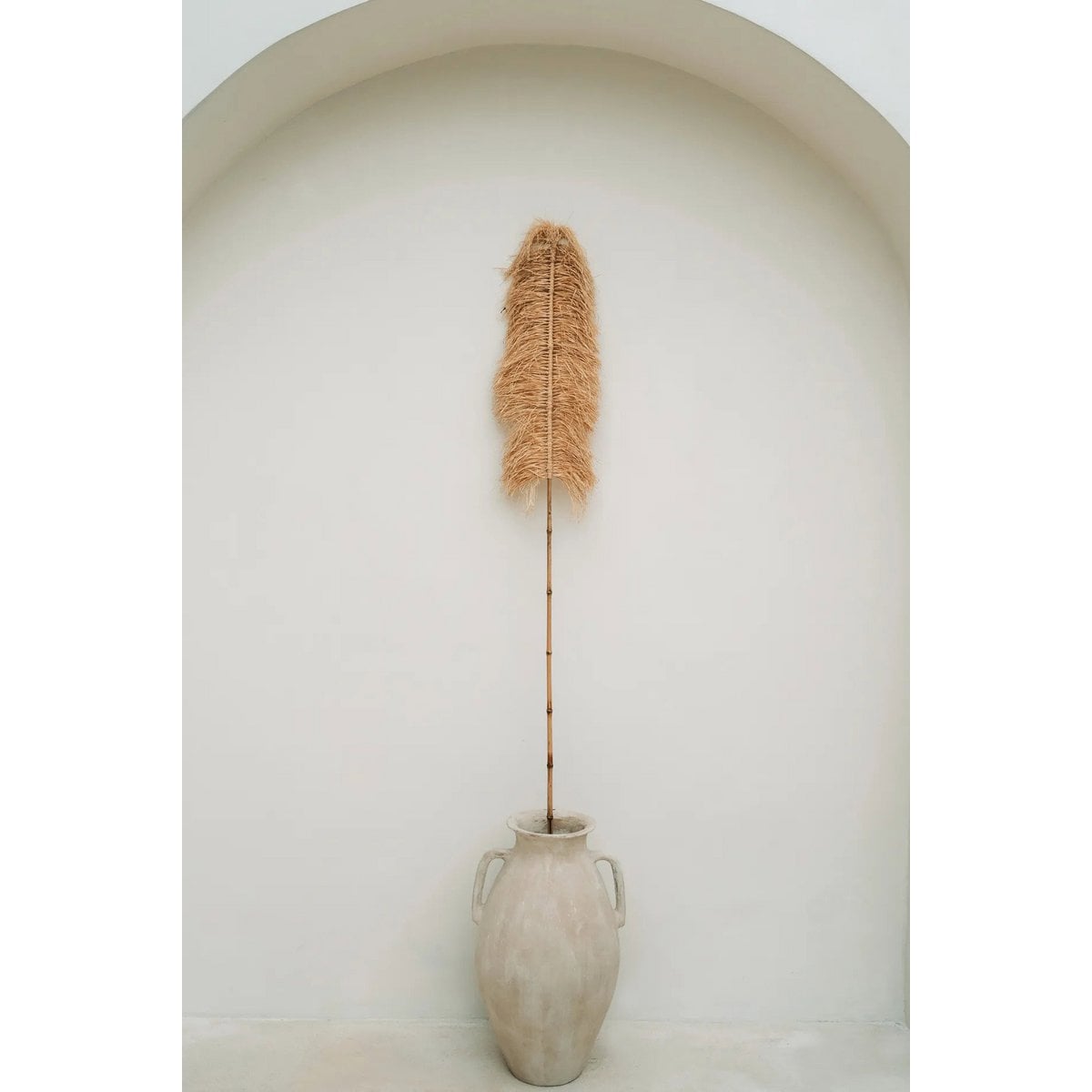 Raffia Palm Leaf Decoration - Natural Handmade Boho Decor