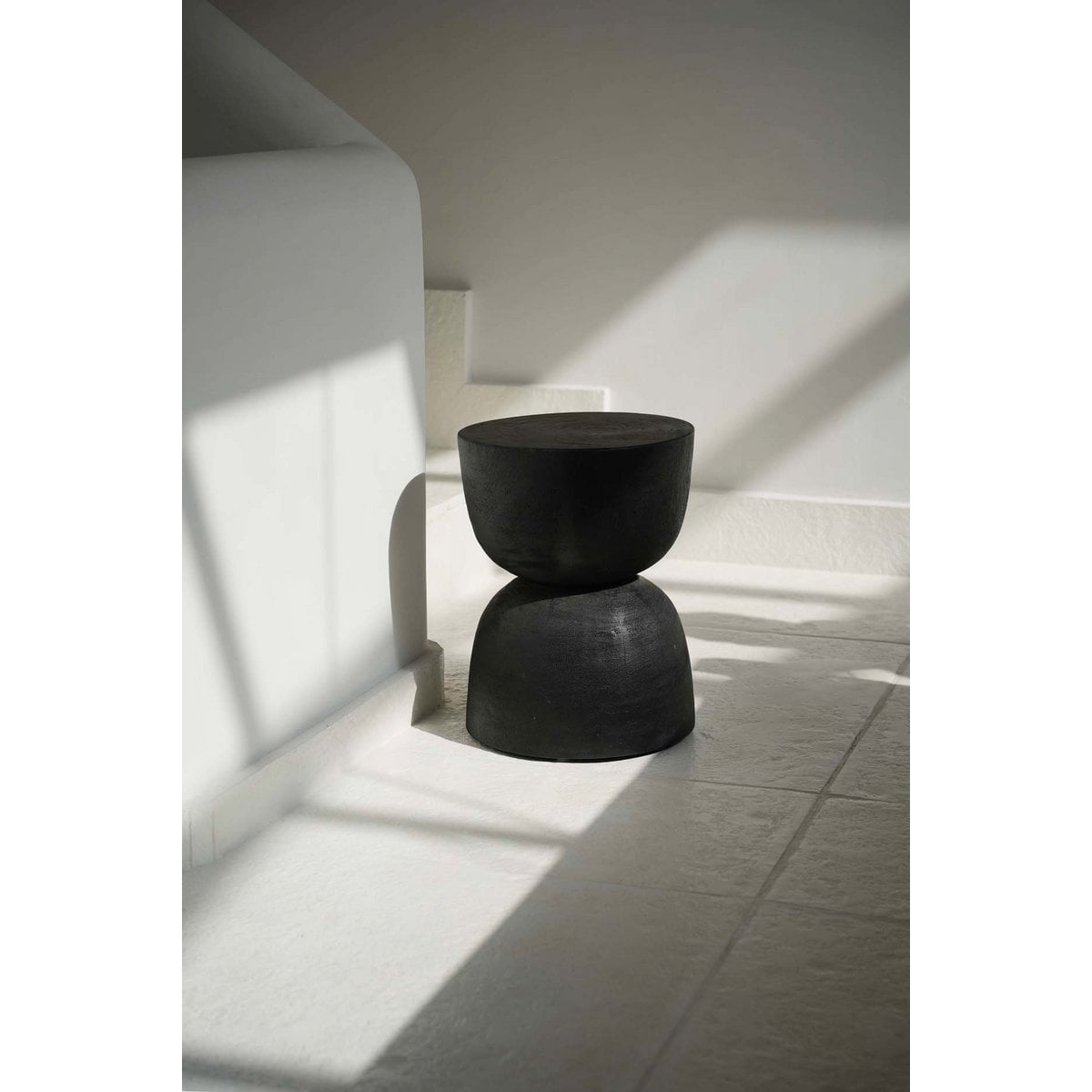 Suar Wood Stool - Black Montreal Accent Stool