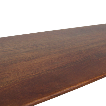 Mango Wood Dining Bench - Brown Bullnose - 180-240cm