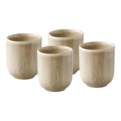 Viola Mug, ceramic, beige, ø8x9,5 cm, set of 4