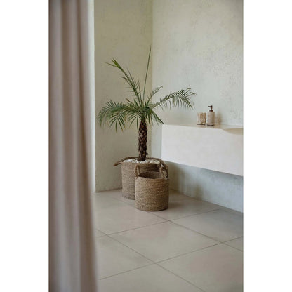 Seagrass Storage Basket - Woven Basket with Handles - Natural - M