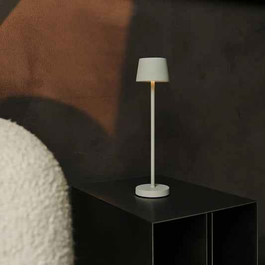 Vondel Mini Shadow Grey Cordless Lamp | Dimmable & Perfect for Hospitality Industry