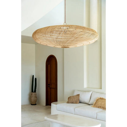Rattan Pendant Light - Natural Macaron XL