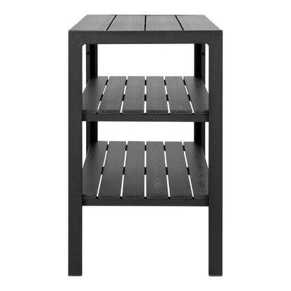 Taormina Tea Trolly - Tea Trolly, aluminum/nonwood, black, 3 shelves