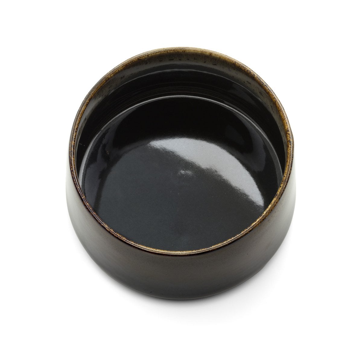 Ceramic Serving Bowl - Large Dark Brown Kyoto Bowl
