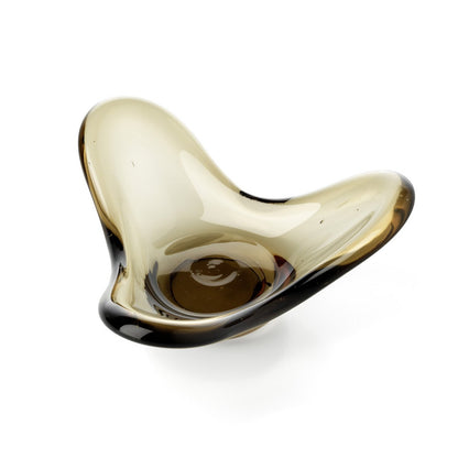 Glass Tea Light Holder - Liquid Form Smoke Candle Holder