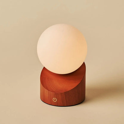 Morris Chestnut Brown Rechargeable Lamp | Stylish, Cordless & Sustainable Design
