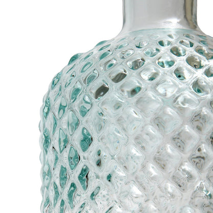 Blue Glass Water Bottle - Zuanshí Design - Medium
