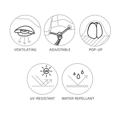 Polyester Lounge Set Cover - Black, Water-Repellent, 210x180x95cm
