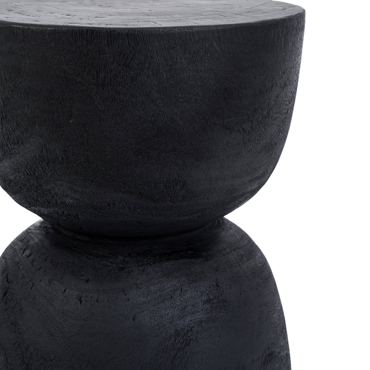 Suar Wood Stool - Black Montreal Accent Stool