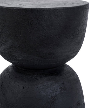 Suar Wood Stool - Black Montreal Accent Stool