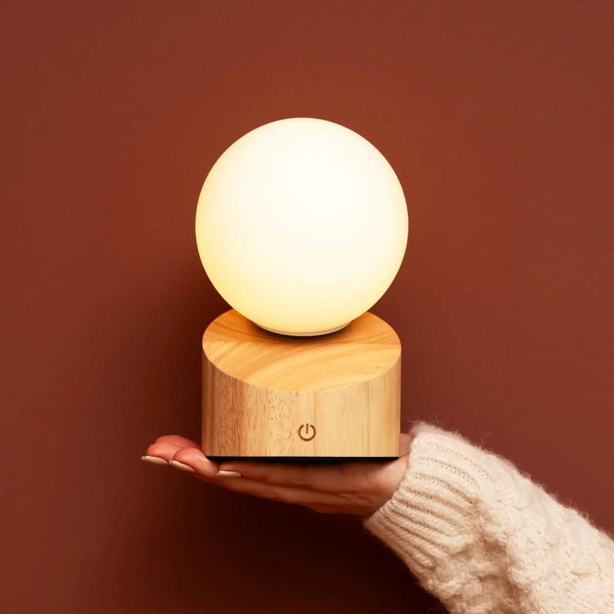 Morris Light Brown Rechargeable Lamp | Stylish, Cordless & Sustainable Design