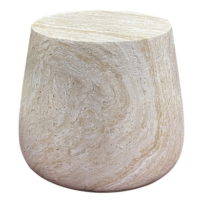 Fiberclay Side Table - Natural Accent Table, 47.5x41 cm