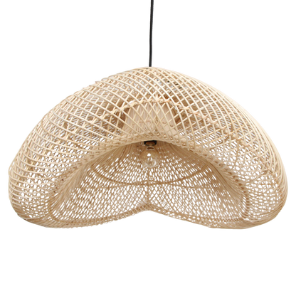 Rattan Pendant Light Organic XL – Handwoven Shade, Natural Style