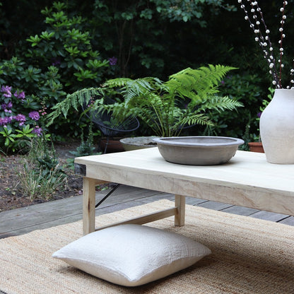 Limewash coffee table foldable