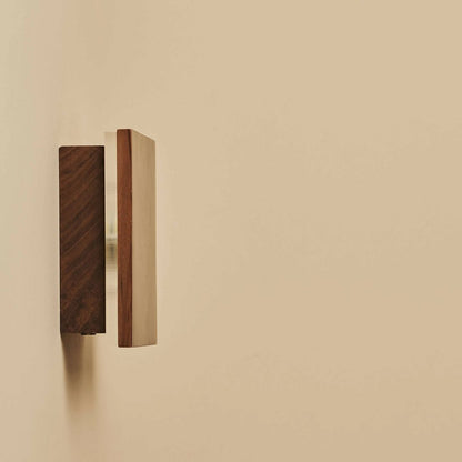 Walnut Cordless Wall Light - Rechargeable Dimmable Accent Lighting
