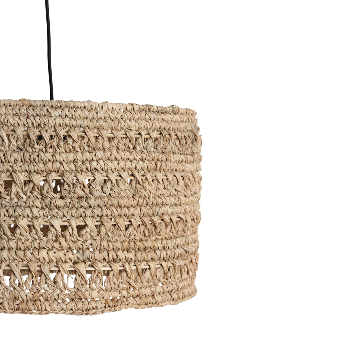 Seagrass Pendant Light - Natural Herba Hanging Lamp, Medium Size