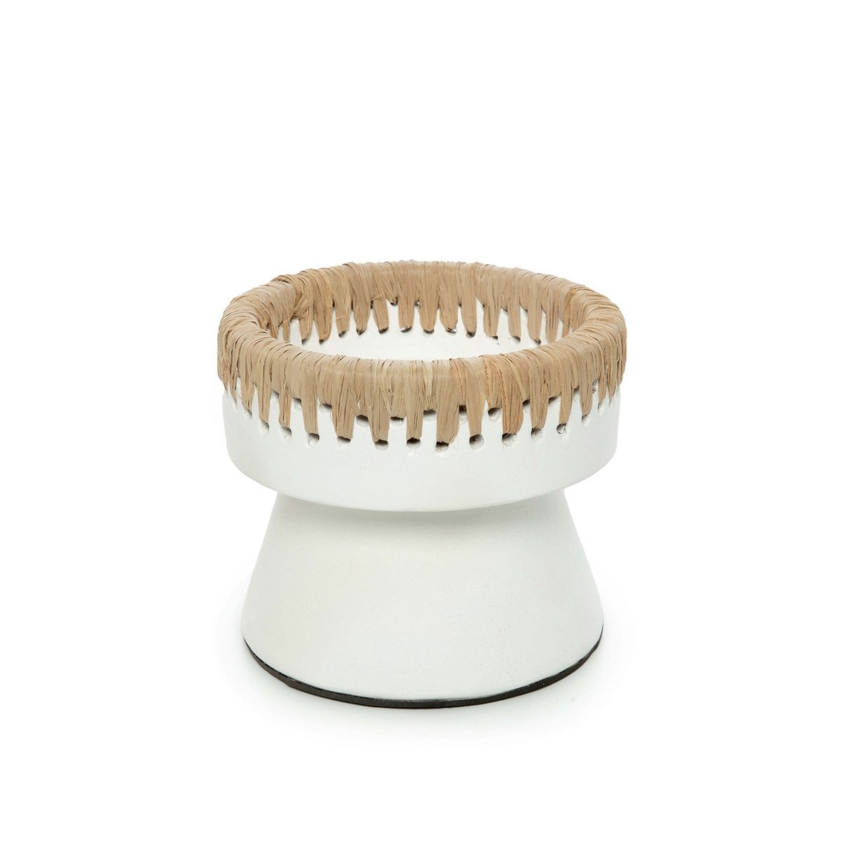 Natural Tea Light Candle Holder – White, Small Pretty Candle Holder