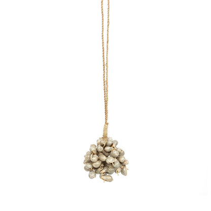 Seashell Tassel Wall Hanging - Grey Coastal Decor