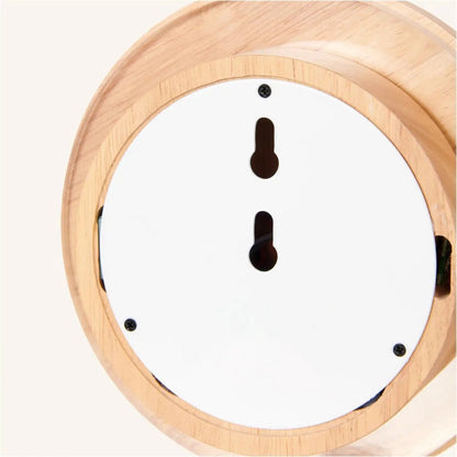 Cordless Wall Light - Light Brown Wood, Rechargeable & Dimmable