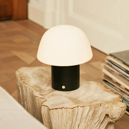 Yannick Black Cordless Table Lamp | Modern, Battery-Powered & Sustainable Design
