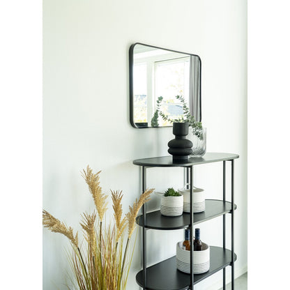 Black Steel Wall Shelf – Modern Display Shelf, 85x36x111 cm