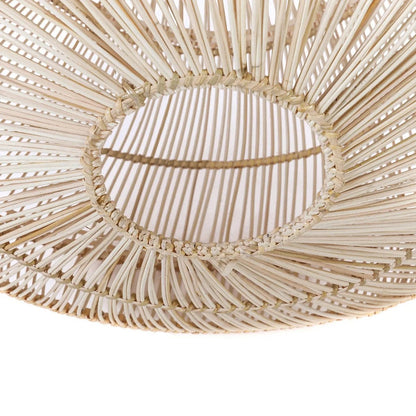 Rattan Pendant Light - Natural Teardrop Shade - Medium