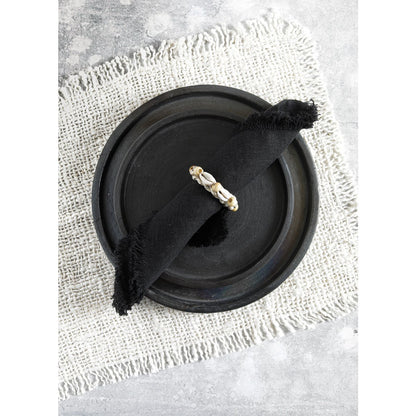 Seagrass Napkin Ring with Shell – Coastal Table Decor