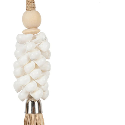 The Cowrie and Raffia Tassel - Natural