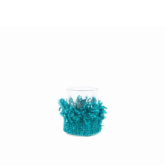 Aqua Tea Light Holder - Χειροποίητο Κερί από Βαμβάκι - Μεσαίο