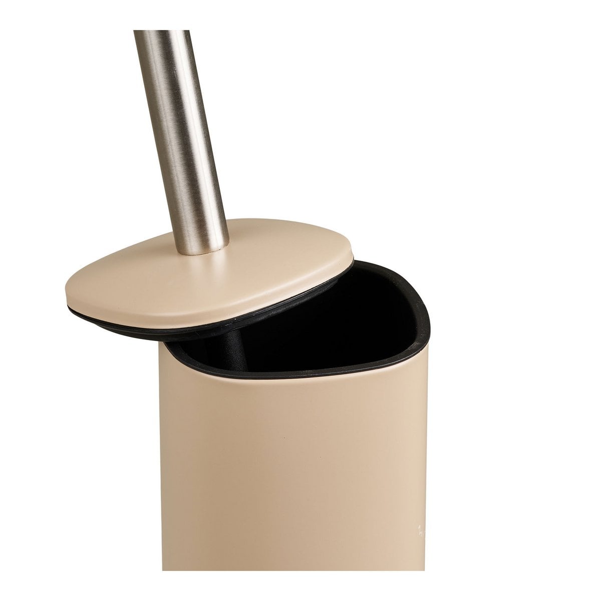 Beige Toilet Brush - Discreet, Durable Bathroom Cleaning