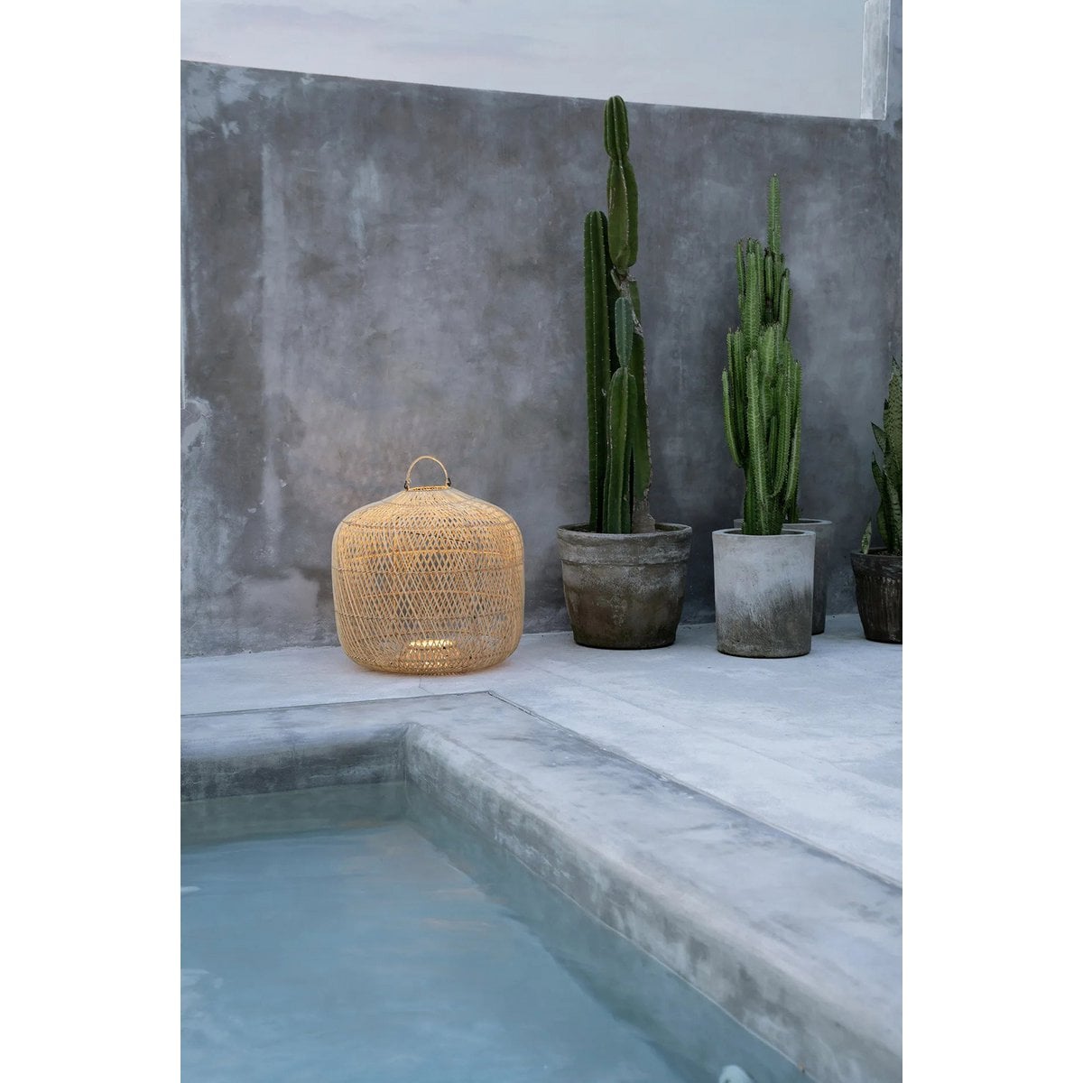Rattan Pendant Lamp - Natural Woven Lighting, Large Size