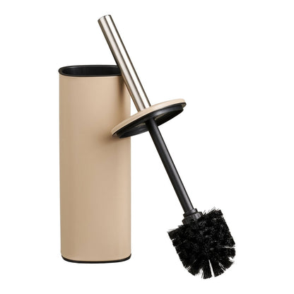 Beige Toilet Brush - Discreet, Durable Bathroom Cleaning