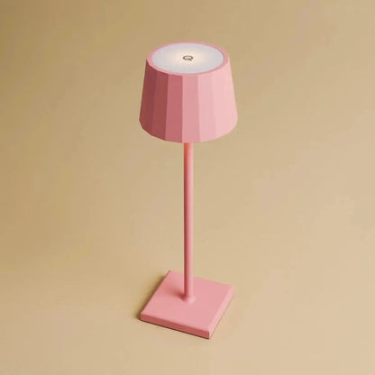 Combi Set Professional | 4 x Wouter Flamingo Pink Rechargeable Table Lamps & 1 x Amstel Charging Station