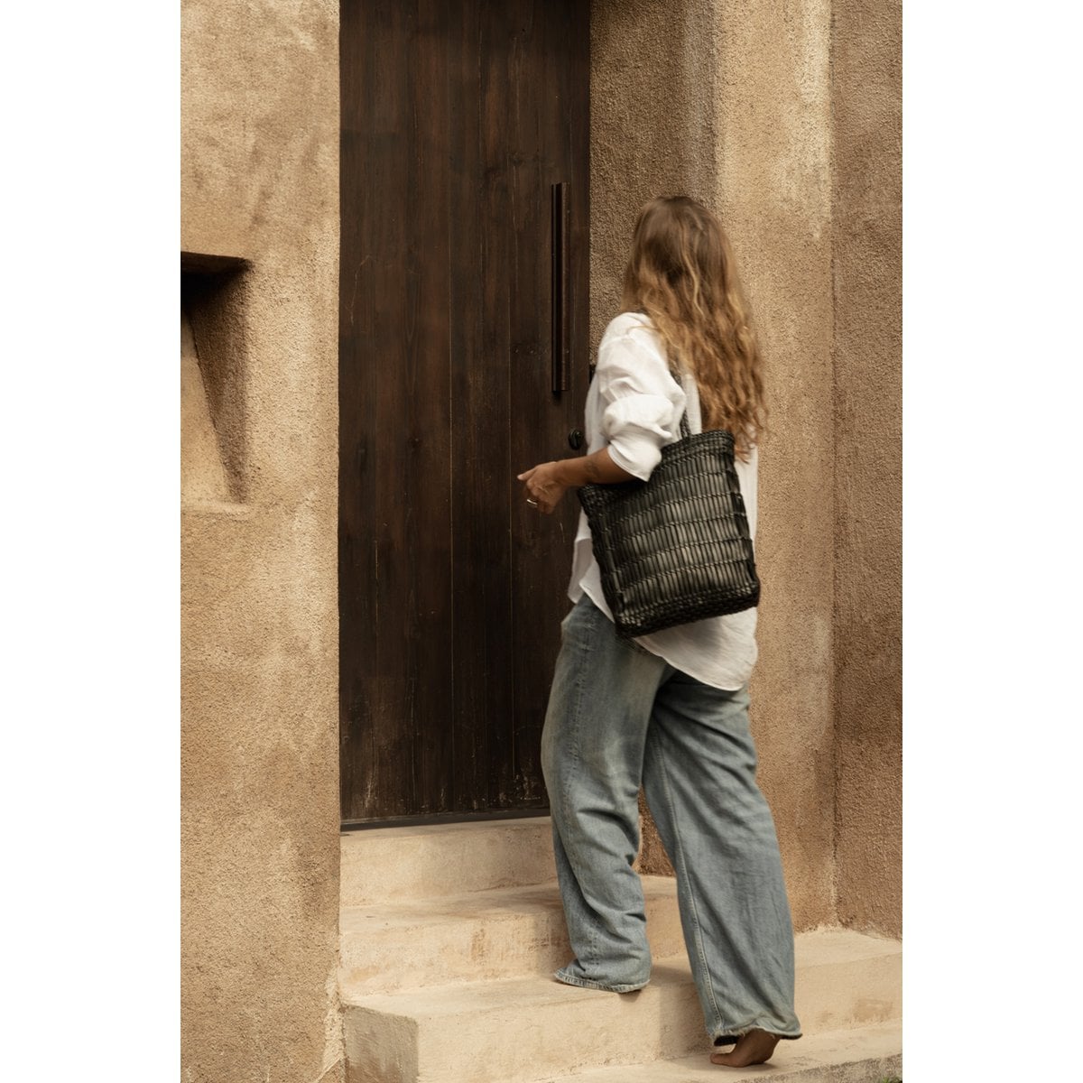 Leather Tote Bag – Black, Spacious Everyday Carry-All
