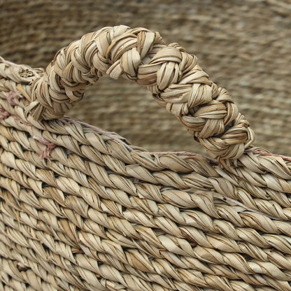 Seagrass Storage Basket – Quatre Mains Design, Natural Finish - Medium