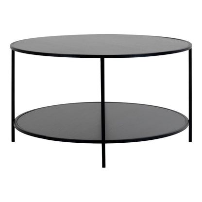 Vita Coffee table - Black, steel, ø80x45 cm