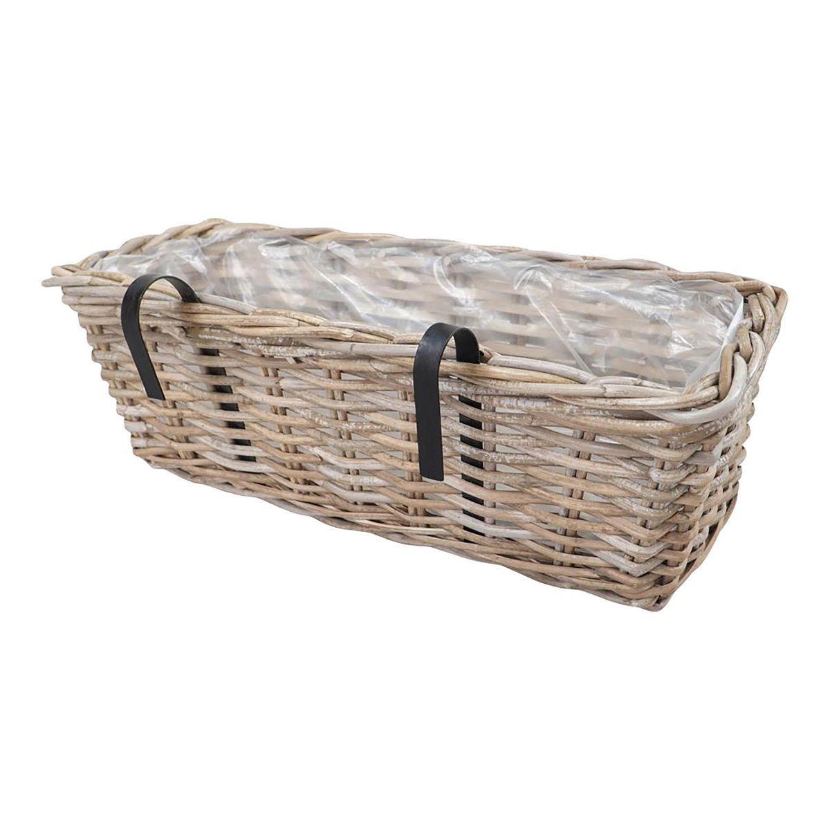 Batu Planters - Kubu, Kubu Rattan, 60x20x23 cm