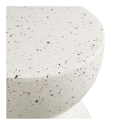 Terrazzo Side Table – Fiberclay Accent Table, 40x45 cm