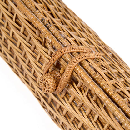 Rattan Clutch Bag - Natural Handwoven Summer Style
