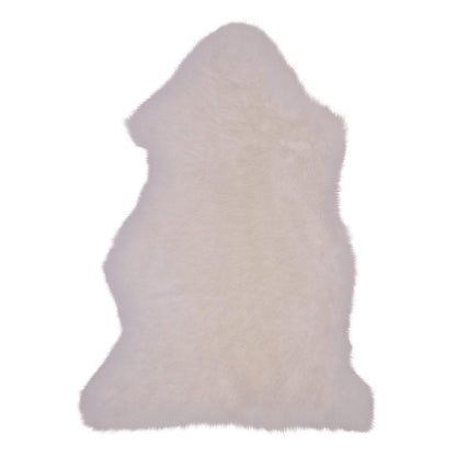 Lambskin Rug Ivory - Real Sheepskin Accent Rug - 50x85 cm