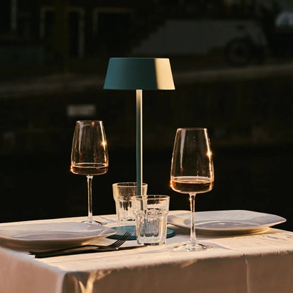 Hugo Amsterdams Blue Rechargeable Table Lamp | Dimmable, Stylish & Cordless