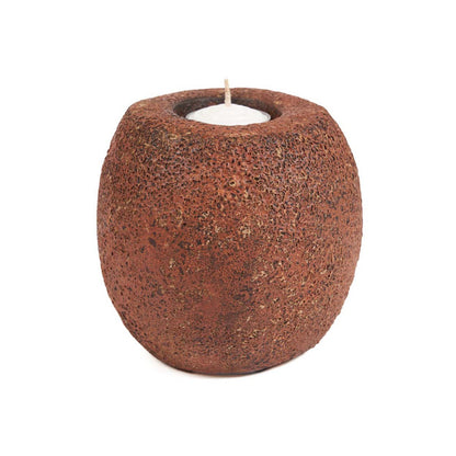 The Cavestone Candle Holder - Terracotta