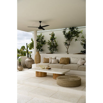 Seagrass Pouffe Ottoman - Natural Woven Footstool - 100cm