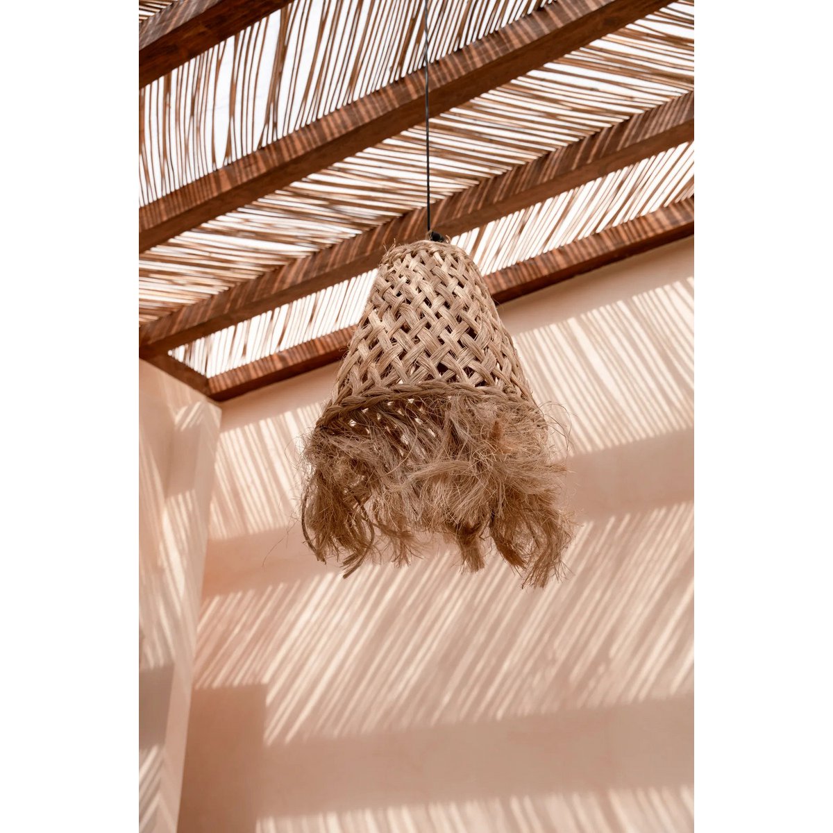 Abaca Pendant Light - Natural Jellyfish Shade - Medium