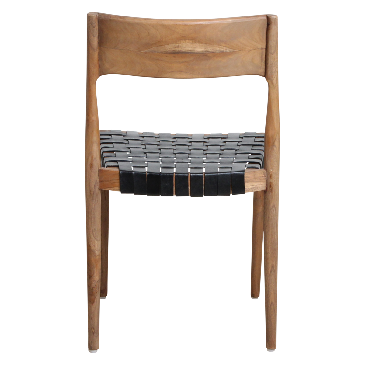 Freya dining room chair black leather
