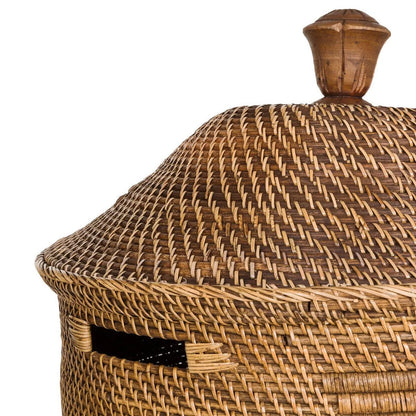 Rattan Laundry Basket XL – Colonial Style – Natural Brown