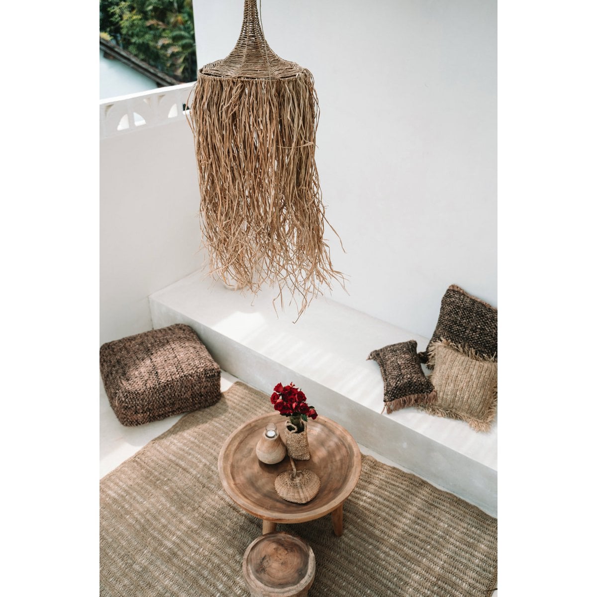 Rattan Pendant Lamp - Natural Woven Light, Handmade Style