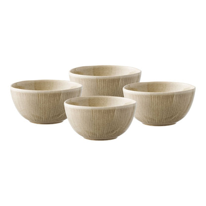 Viola Bowl, ceramic, beige, ø14,5x7 cm, set of 4